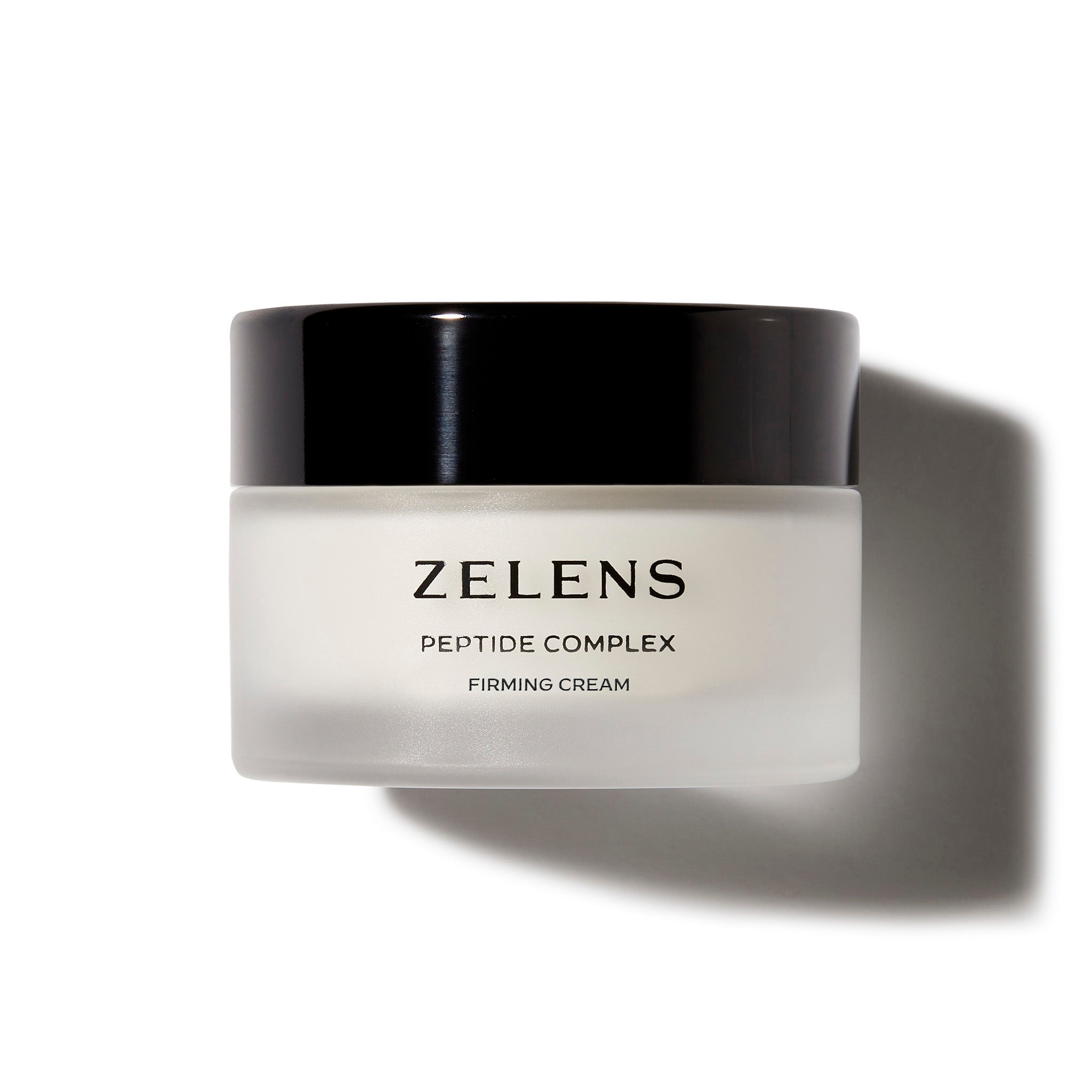Zelens Peptide Complex Firming Cream jar on a white background